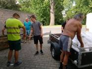Hasiči Lozice: Brigáda-uklízení pytlů a desinfekce auta 10.7.2020