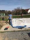 HASIČI LOZICE: Brigáda-demontáž Párty stanu Hroubovice 30.3.2019