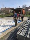 HASIČI LOZICE: Brigáda-demontáž Párty stanu Hroubovice 30.3.2019