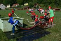 Hasiči Lozice děti- závody Bělá 29.8.2015