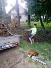 Hasiči Lozice: Likvidace popadaných větví po silných větrech