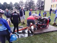 Hasiči Lozice děti: Požární útok v Krouně
