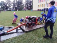 Hasiči Lozice děti: Požární útok v Krouně