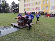 Hasiči Lozice děti: Požární útok v Krouně