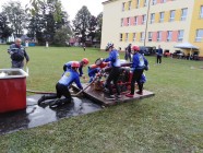 Hasiči Lozice děti: Požární útok v Krouně